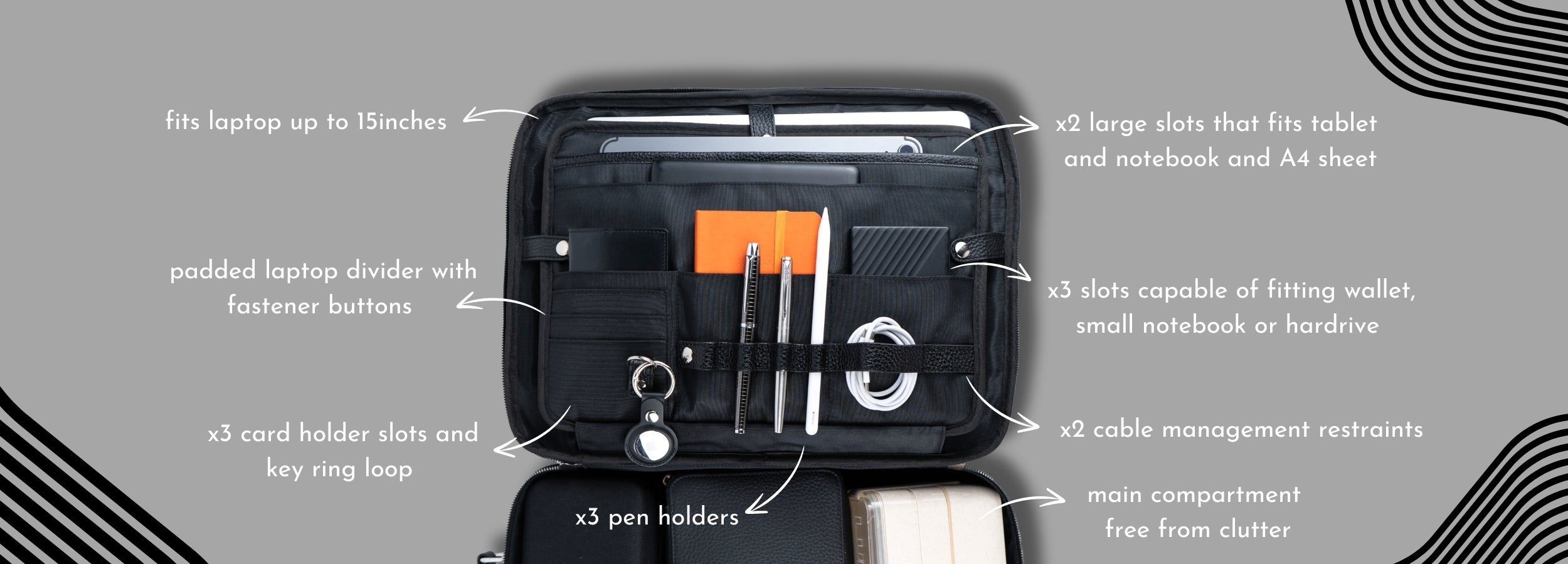 backey-backpack-interior-organised