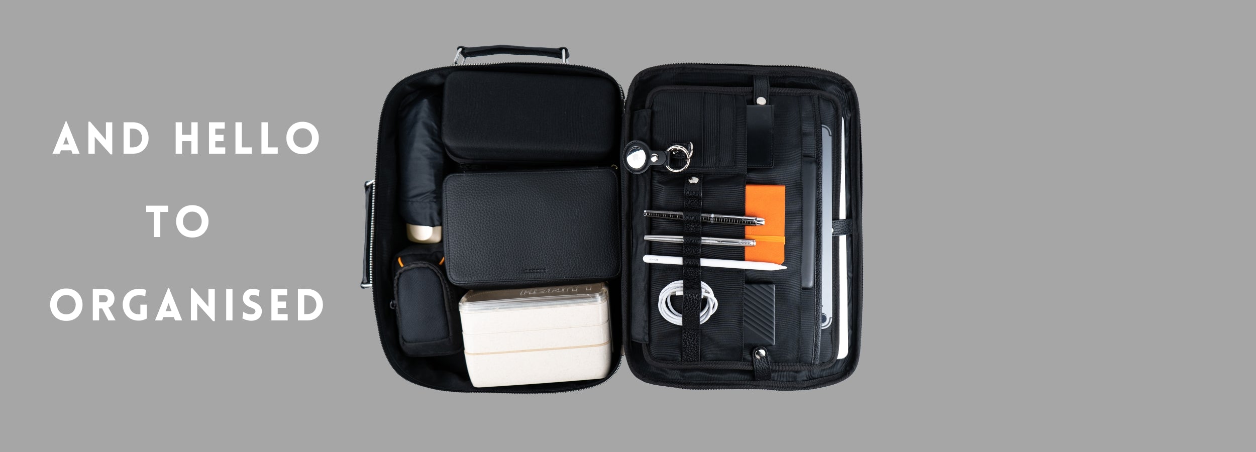 organised Leather Backpack